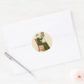 Sticker Rond Bébé victorien Greenaway Mère (Enveloppe)