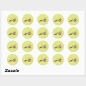 STICKER ROND BÉBÉE COYOTE™ ACME TNT (Feuille)