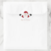 Sticker Rond Bébés 1er Noël (Sac)