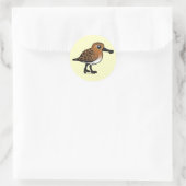 Sticker Rond Bécasseau à bec reproducteur (Sac)