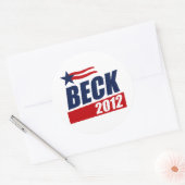 Sticker Rond Beck 2012 (Enveloppe)