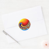 Sticker Rond Beckoning - Fractal (Enveloppe)