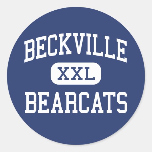 Sticker Rond Beckville - Bearcats - High - Beckville Texas (Devant)
