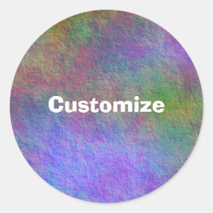 Sticker Rond Bed de mer coloré I - Modèle