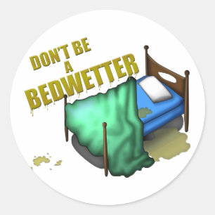 Sticker Rond Bed Wetter