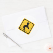 Sticker Rond Bedlington Terrier (Enveloppe)