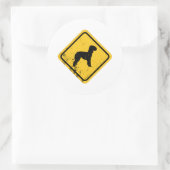Sticker Rond Bedlington Terrier (Sac)