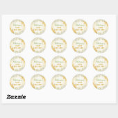 Sticker Rond Bee 1er Anniversaire Fête Jaune Fille Bumblebee (Feuille)