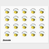 Sticker Rond Bee Awesome Bumblebee (Feuille)