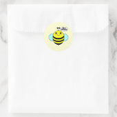 Sticker Rond Bee Happy 1 (Sac)