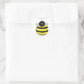 Sticker Rond Bee Happy Chubby jolie abeille (Sac)