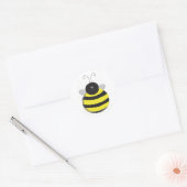 Sticker Rond Bee Happy Chubby jolie abeille (Enveloppe)