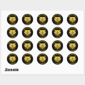 Sticker Rond Bee Hive (Feuille)