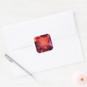 Sticker Rond Bee Hive Rouge (Enveloppe)