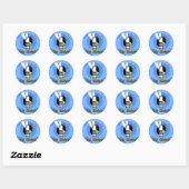Sticker Rond bee kosher (Feuille)