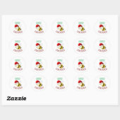 Sticker Rond Bee Merry (Feuille)