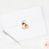 Sticker Rond Bee Merry (Enveloppe)