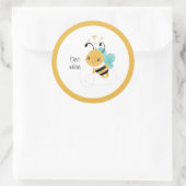 Sticker Rond Bee Mine Bumblebee Jaune Noir (Sac)
