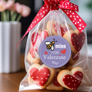 Sticker Rond Bee Mine Valentine Favor
