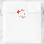 Sticker Rond BEE MINE VALENTINE par SHARON SHARPE (Sac)