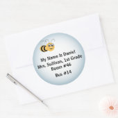 Sticker Rond Bee Nametag (Enveloppe)