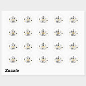 Sticker Rond Bee Our Guest (Feuille)