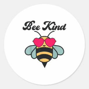 Sticker Rond Bee-shirt Girls Bumble Bee Kind Toddler Kids migno