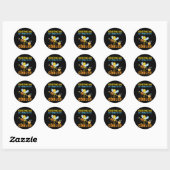 Sticker Rond Beekeeper Art BeeKeeping Papa (Feuille)
