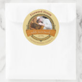 Sticker Rond Beekeeper Photo Light Amber Honey Produit (Sac)