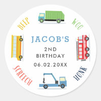 Beep hurle woo bleu fête d'anniversaire