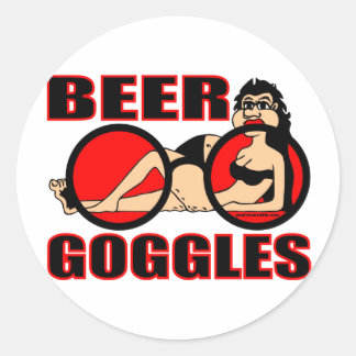 STICKER ROND BEER GOGGLES