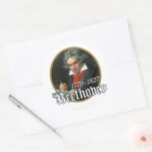 Sticker Rond Beethoven (Enveloppe)