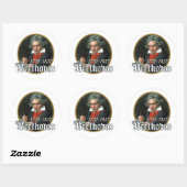Sticker Rond Beethoven (Feuille)