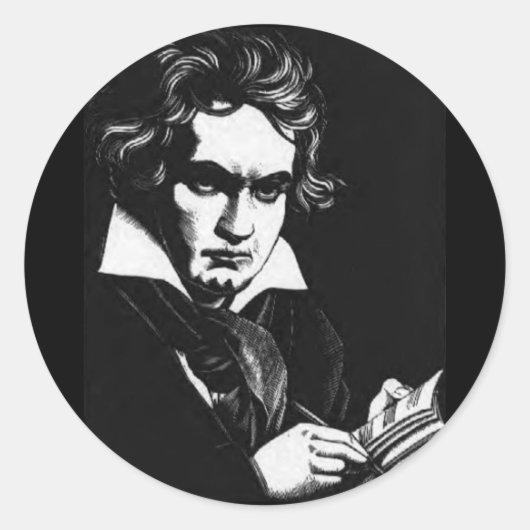 STICKER ROND BEETHOVEN (Devant)