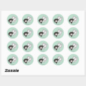 Sticker Rond Beetlejus | Chibi Lydia Ghost Photography (Feuille)