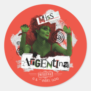 Sticker Rond Beetlejus   Miss Argentine