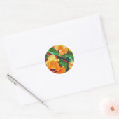STICKER ROND BEGONIAS (Enveloppe)