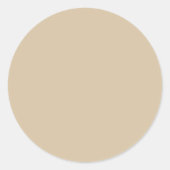 Sticker Rond Beige Champagne (Devant)