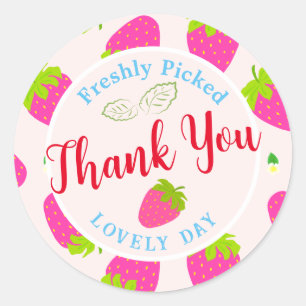 Sticker Rond Beige fraise