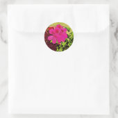 Sticker Rond Being happy is your choice blooming flower (Sac)