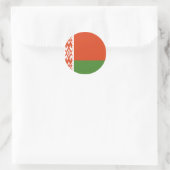 Sticker Rond Belarus Flag Total Coverage  (Sac)