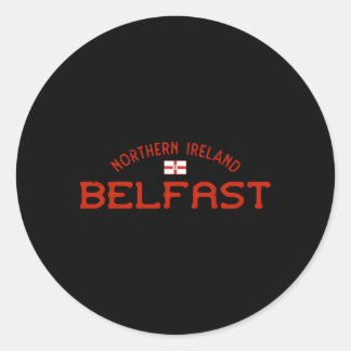 Sticker Rond Belfast Irlande du Nord Irlandais Ulster
