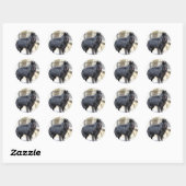 Sticker Rond Belge (Groenendael) plein (Feuille)