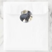Sticker Rond Belge (Groenendael) plein (Sac)