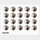 Sticker Rond Belge Malinois (Feuille)