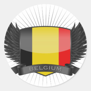 STICKER ROND BELGIQUE