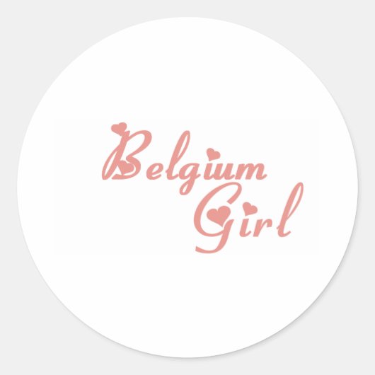 Sticker Rond Belgique (Devant)