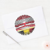 Sticker Rond Belgique Belgique Autriche Autriche Baum (Enveloppe)