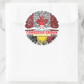 Sticker Rond Belgique Belgique Canada drapeau des racines d'arb (Sac)