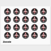 Sticker Rond Belgrade (Feuille)